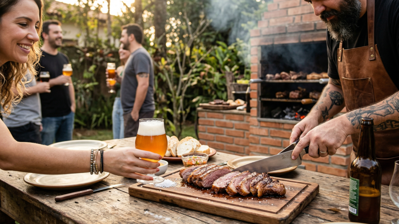 A nova estrela do churrasco pode ser a cerveja certa no copo