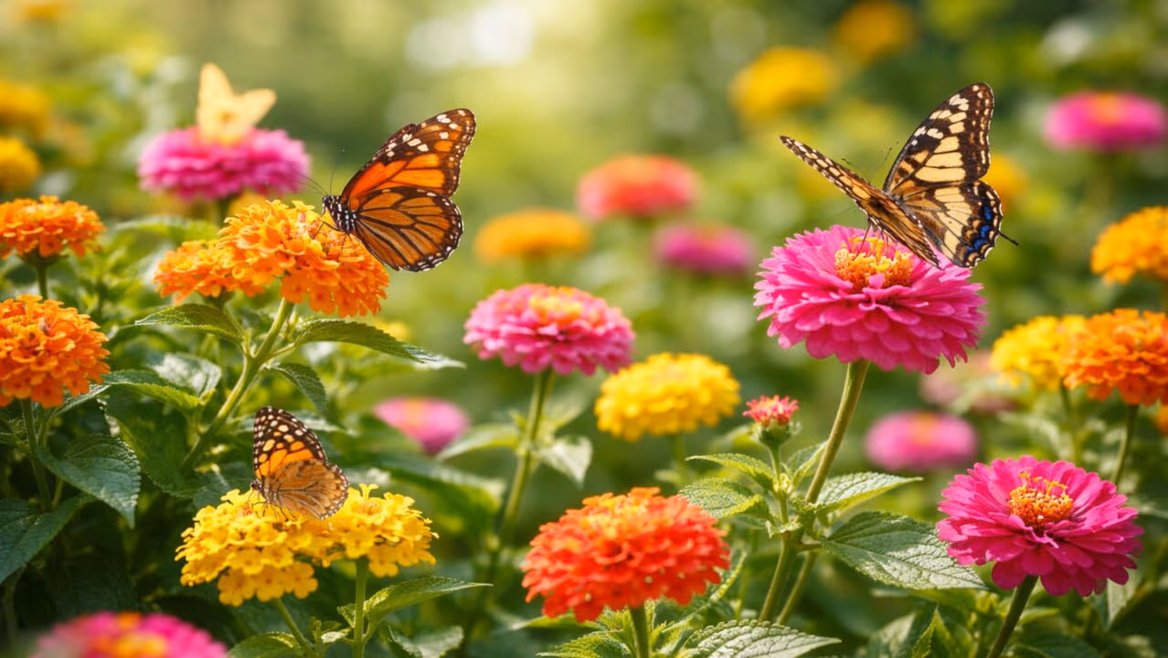 Plantas que atraem borboletas para o jardim e deixam o espaço mais vivo e colorido