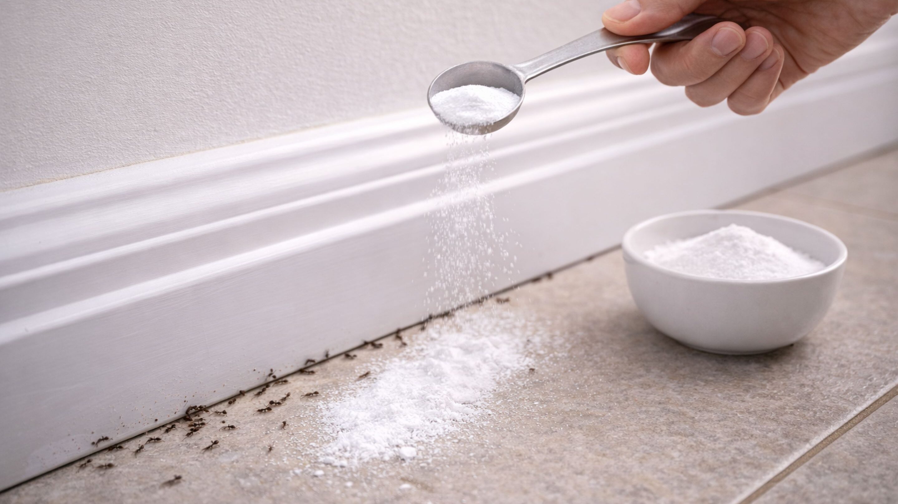 Esse truque com bicarbonato pode acabar com insetos dentro de casa e pouca gente usa do jeito certo