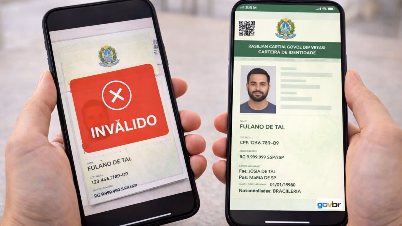 Posso mostrar o print do documento ou isso pode dar problema na hora da abordagem?