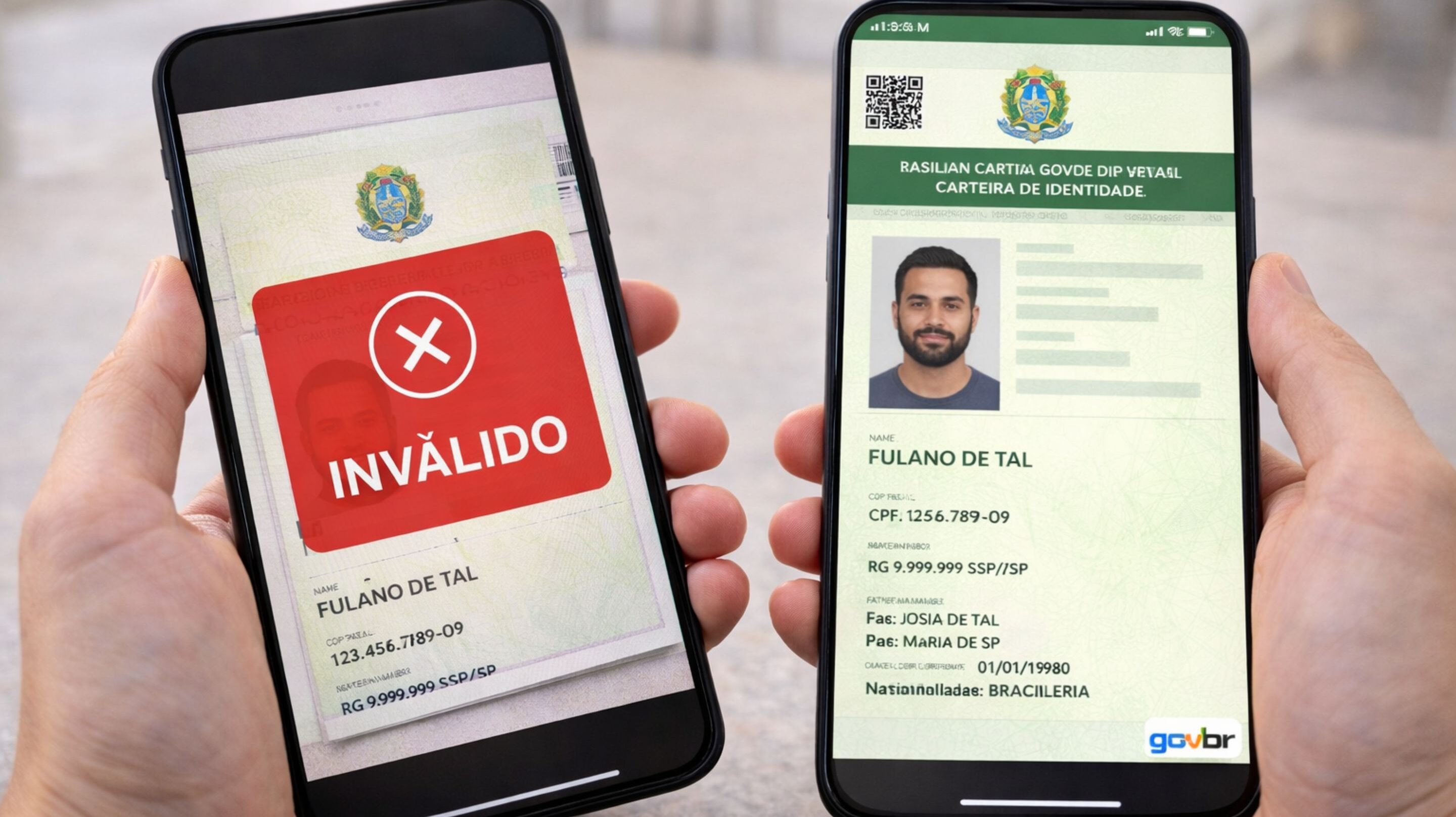 Posso mostrar o print do documento ou isso pode dar problema na hora da abordagem?