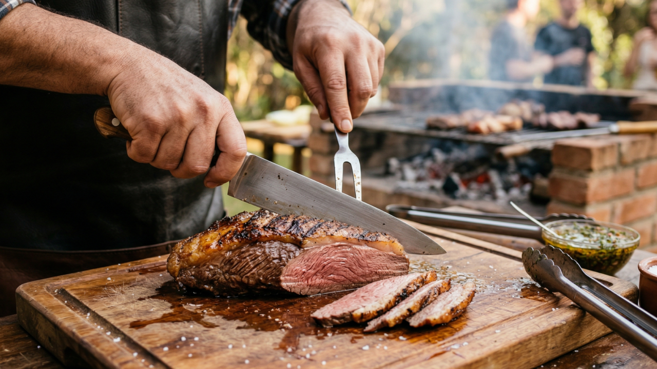 Nem só ponto, nem só brasa: o corte final da carne muda de verdade o resultado no prato