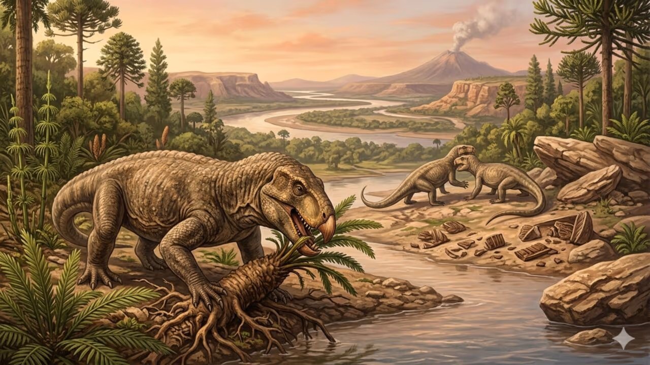 Cientistas encontram réptil com bico de papagaio com 230 milhões de anos no Brasil