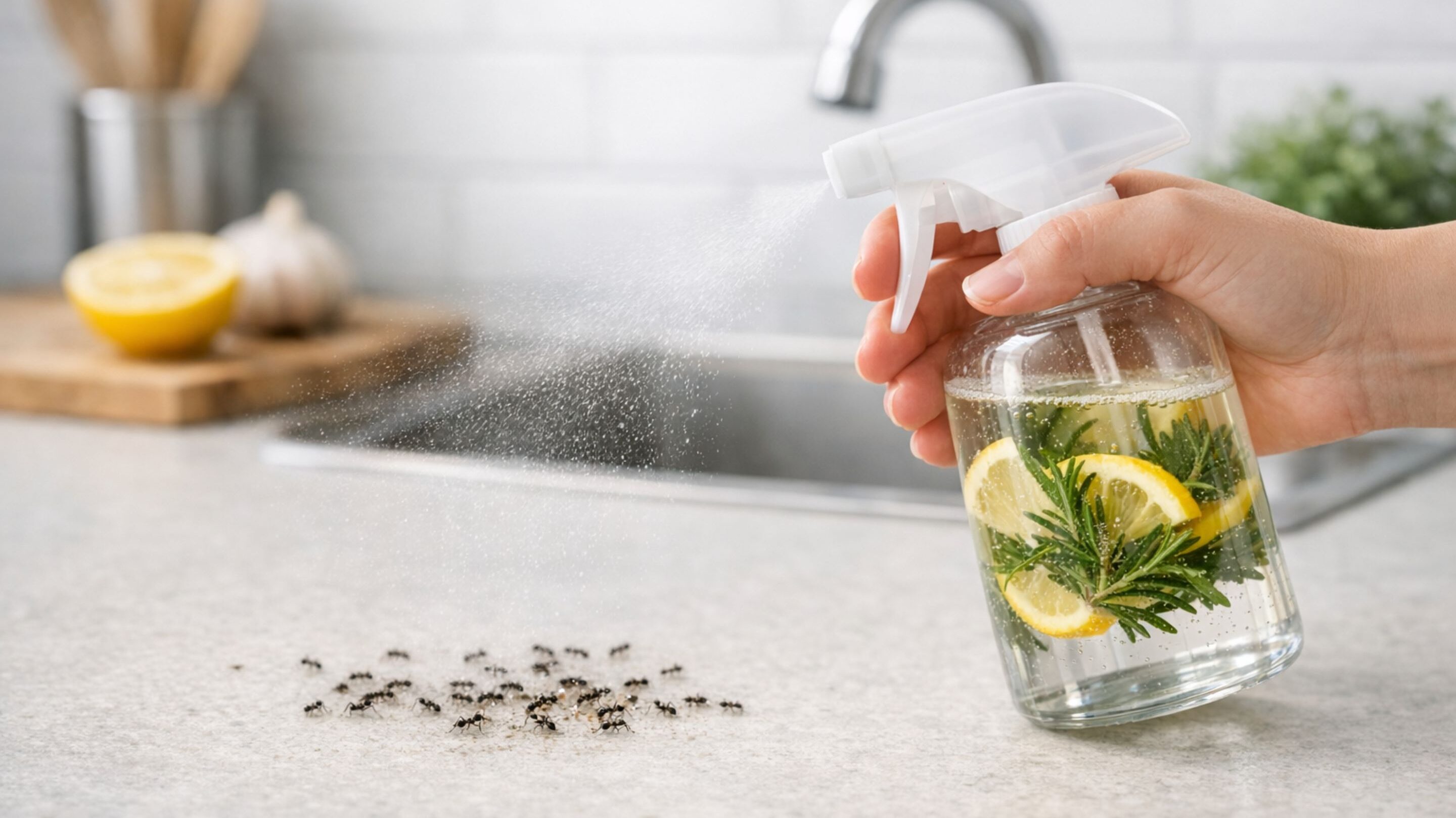 Solução simples para eliminar formigas que aparecem na cozinha e evitar que elas voltem