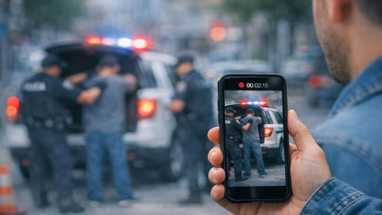 Posso gravar uma abordagem policial e o que diz a lei sobre isso em situações reais