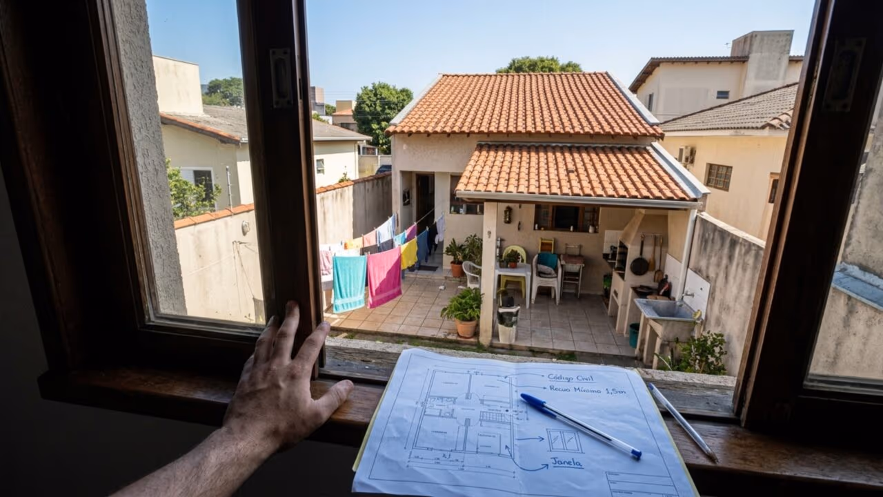 O que diz a lei sobre abrir janelas com vista para o quintal do vizinho
