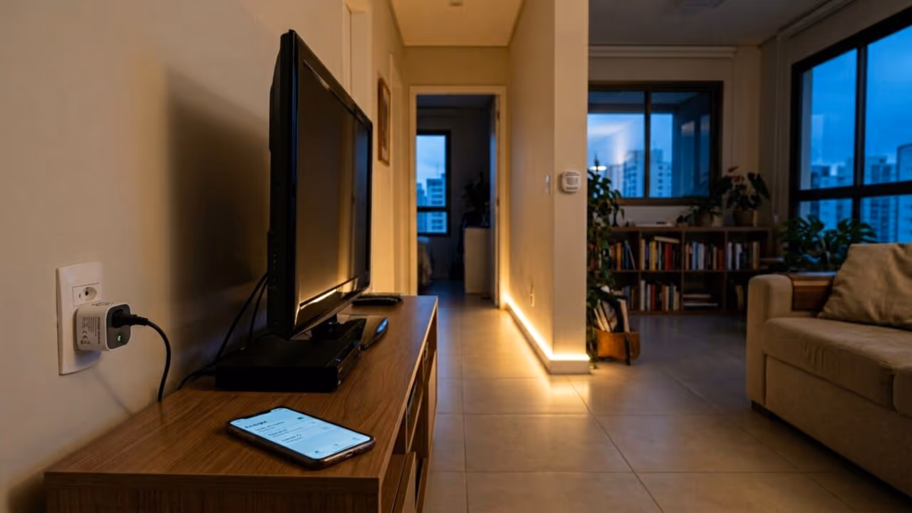 Tomadas inteligentes e iluminação automática podem reduzir desperdícios invisíveis