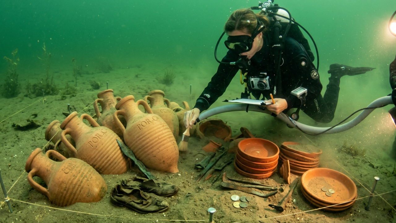 Descoberta em lago europeu revela carga antiga de azeite da Península Ibérica e surpreende arqueólogos