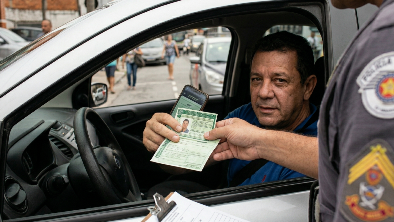 Nunca entregue seus documentos fora do carro, veja o que a lei permite durante uma abordagem de trânsito no Brasil
