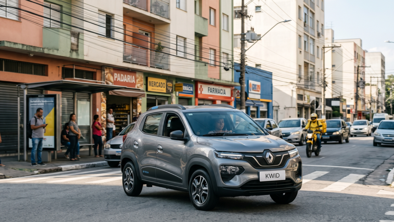 Kwid E-Tech abaixo de seis dígitos finalmente aproxima o elétrico, mas ainda com limitações claras