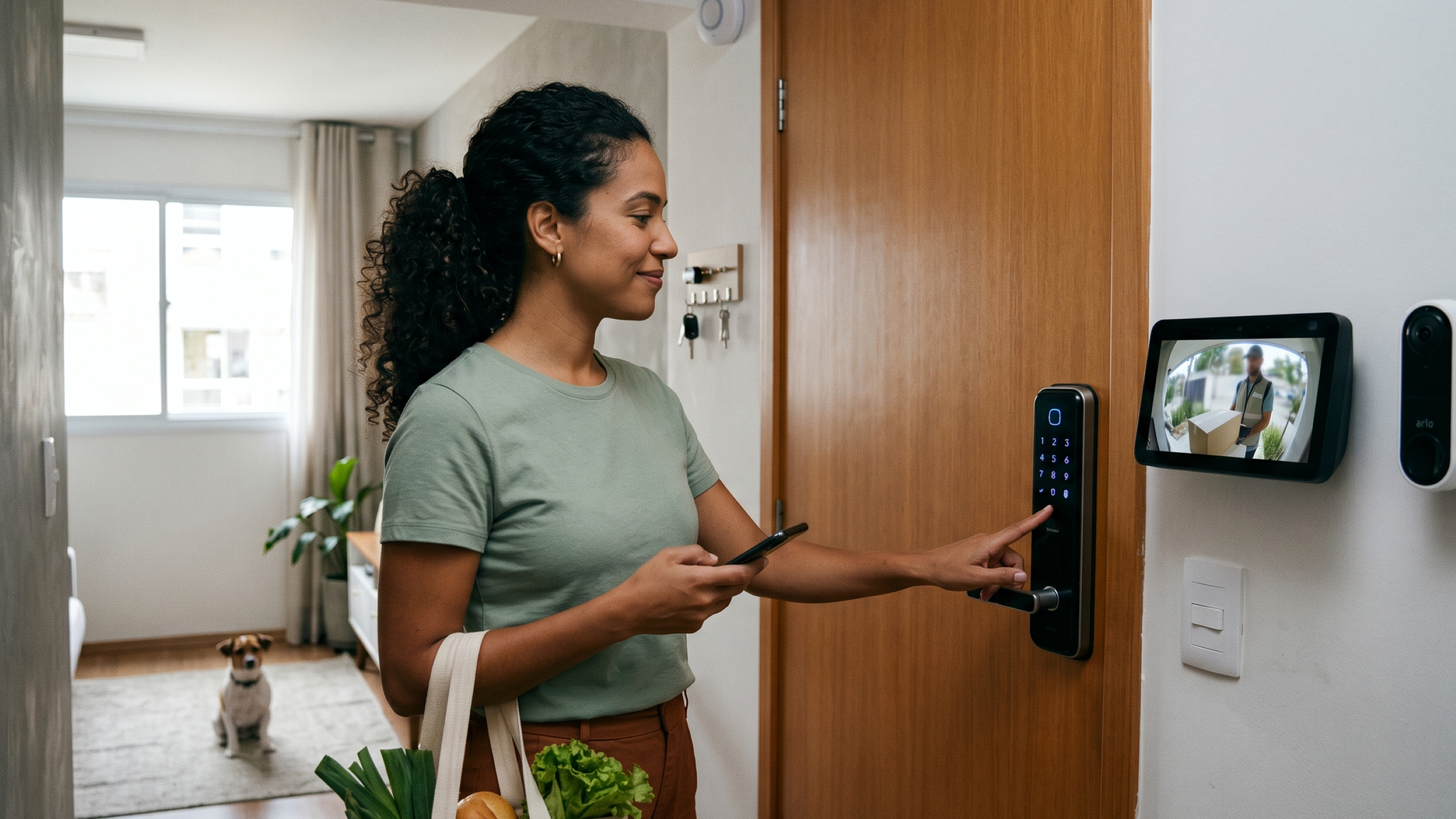 Fechadura digital, câmera e sensor deixaram de ser item de filme e viraram solução prática