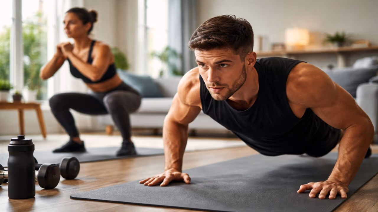 Fazendo assim as repetições parciais podem tornar os exercícios com o peso do corpo mais eficazes e melhorar o crescimento muscular