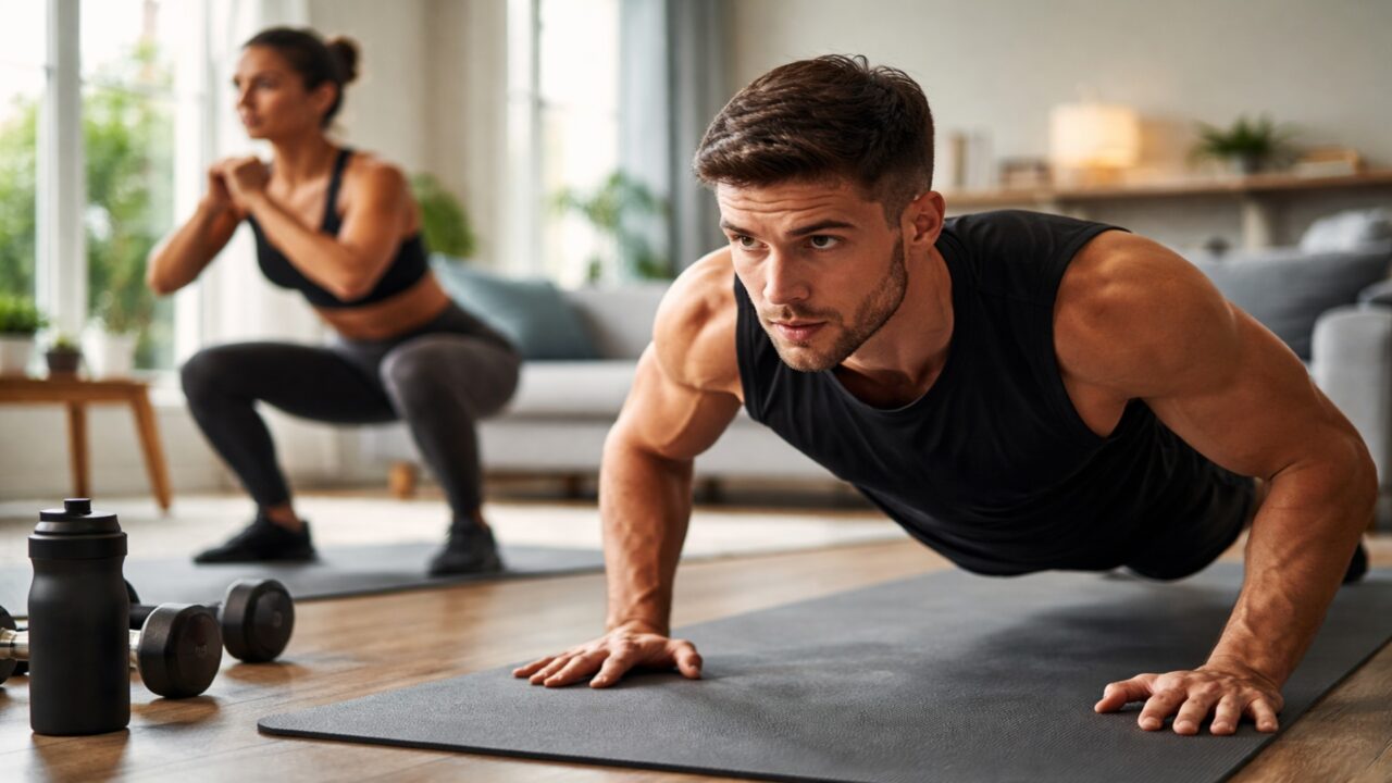 Fazendo assim as repetições parciais podem tornar os exercícios com o peso do corpo mais eficazes e melhorar o crescimento muscular