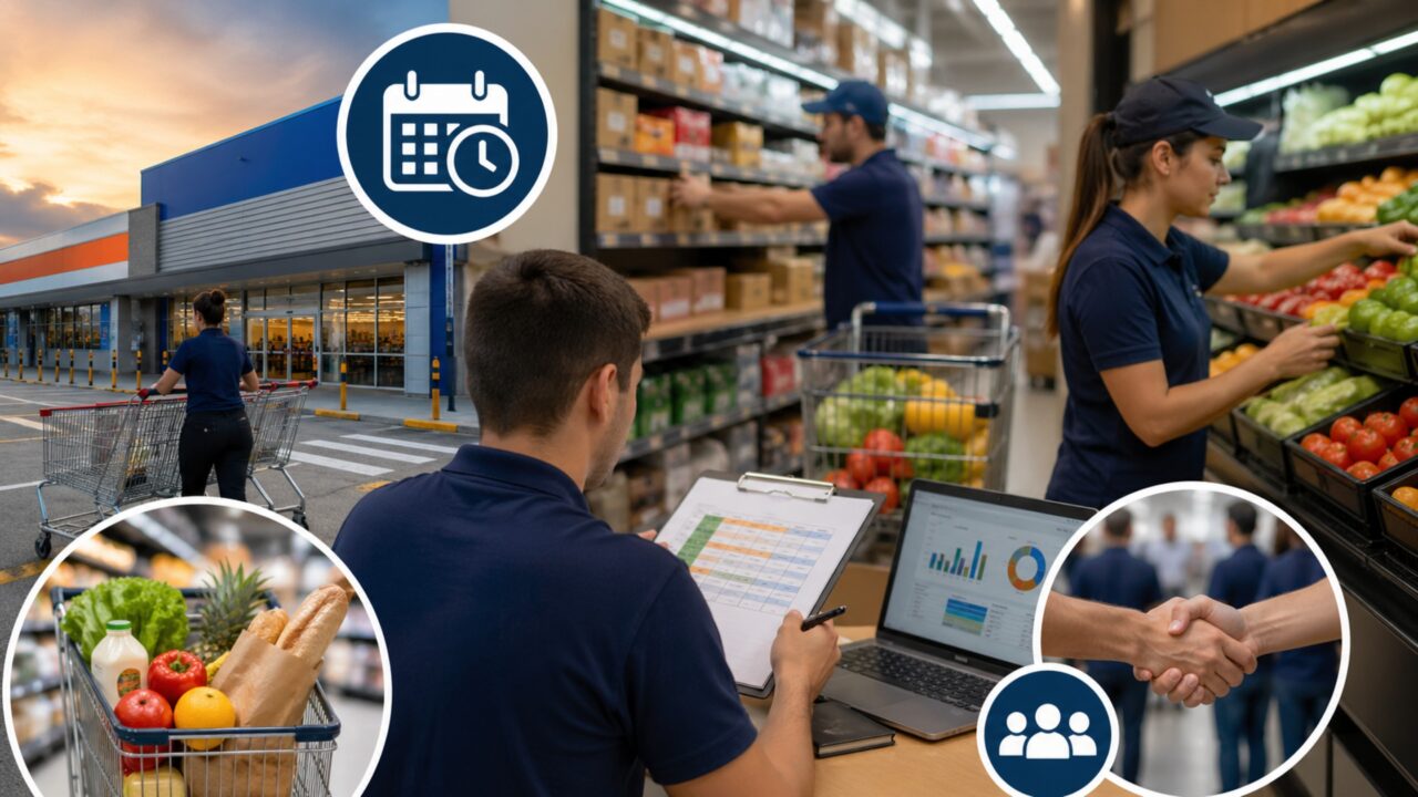 Fechamento dos supermercados aos domingos provoca realocação de funcionários