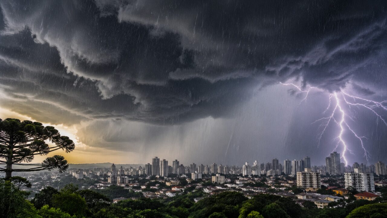 Frente fria chega com tudo no Sul do Brasil e temperaturas podem chegar a menos de 10°C