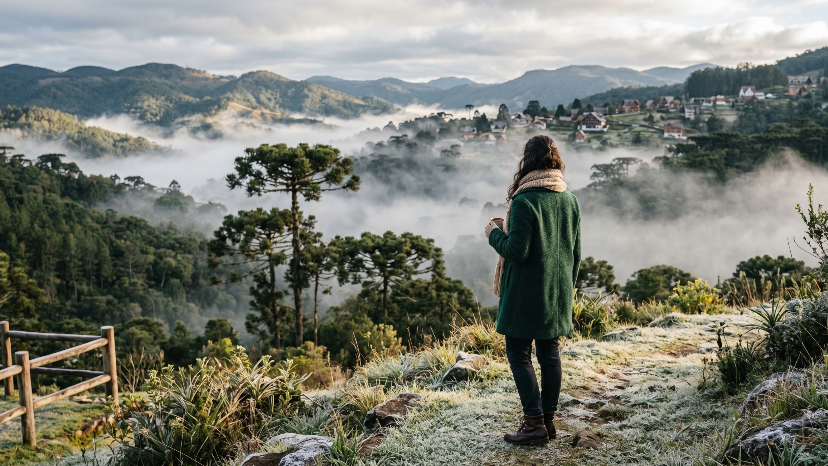 A vila escondida na Serra da Mantiqueira que parece Alpes europeus e já registrou temperatura de -4,5°C