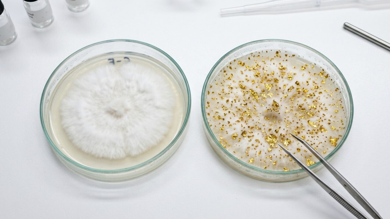 Cientistas não acreditam: descoberto fungo capaz de "fabricar" ouro que você pode ter em casa