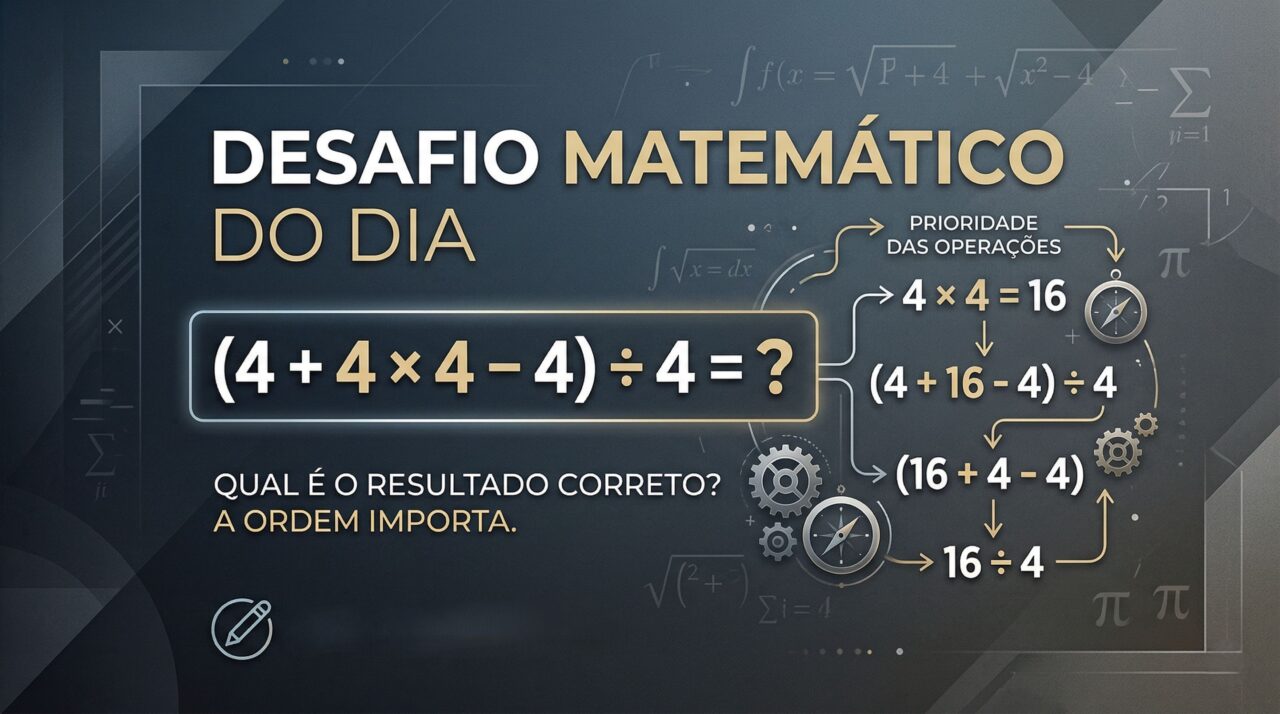 O desafio do 4 parece simples, mas até gênios tem dificuldade