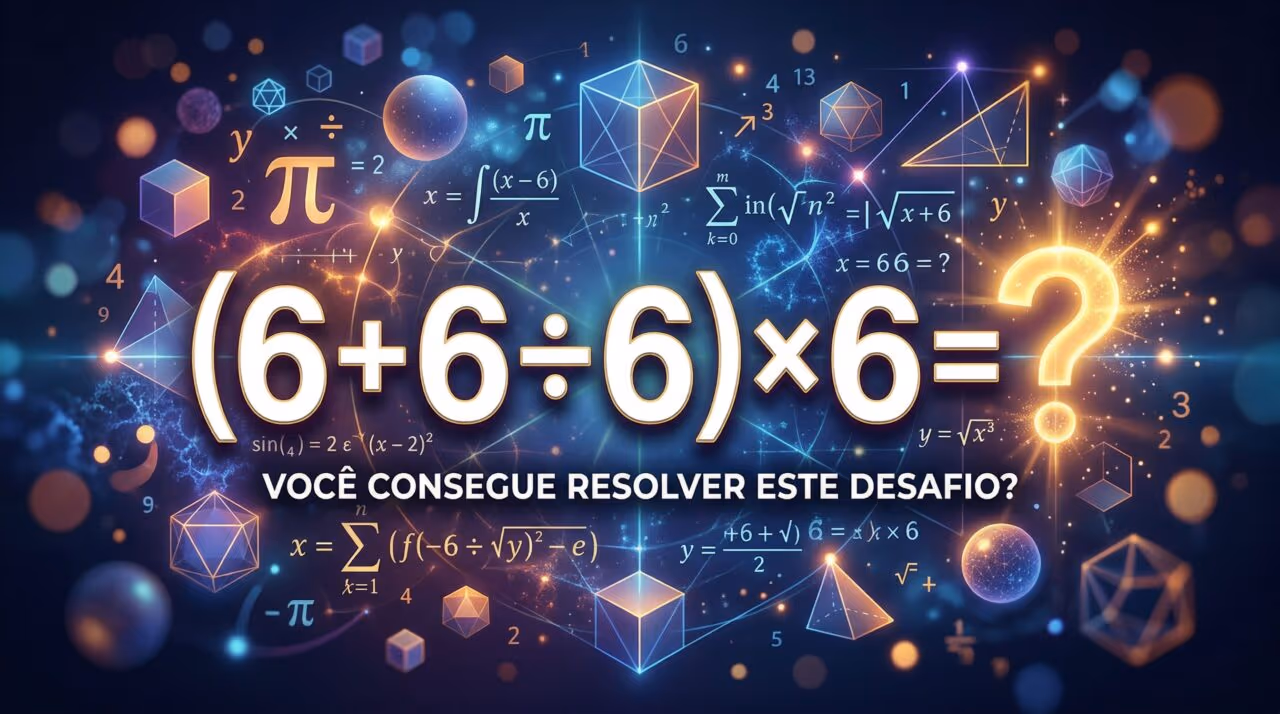 Teste de atenção: você resolve (6 + 6 ÷ 6) × 6 sem errar?