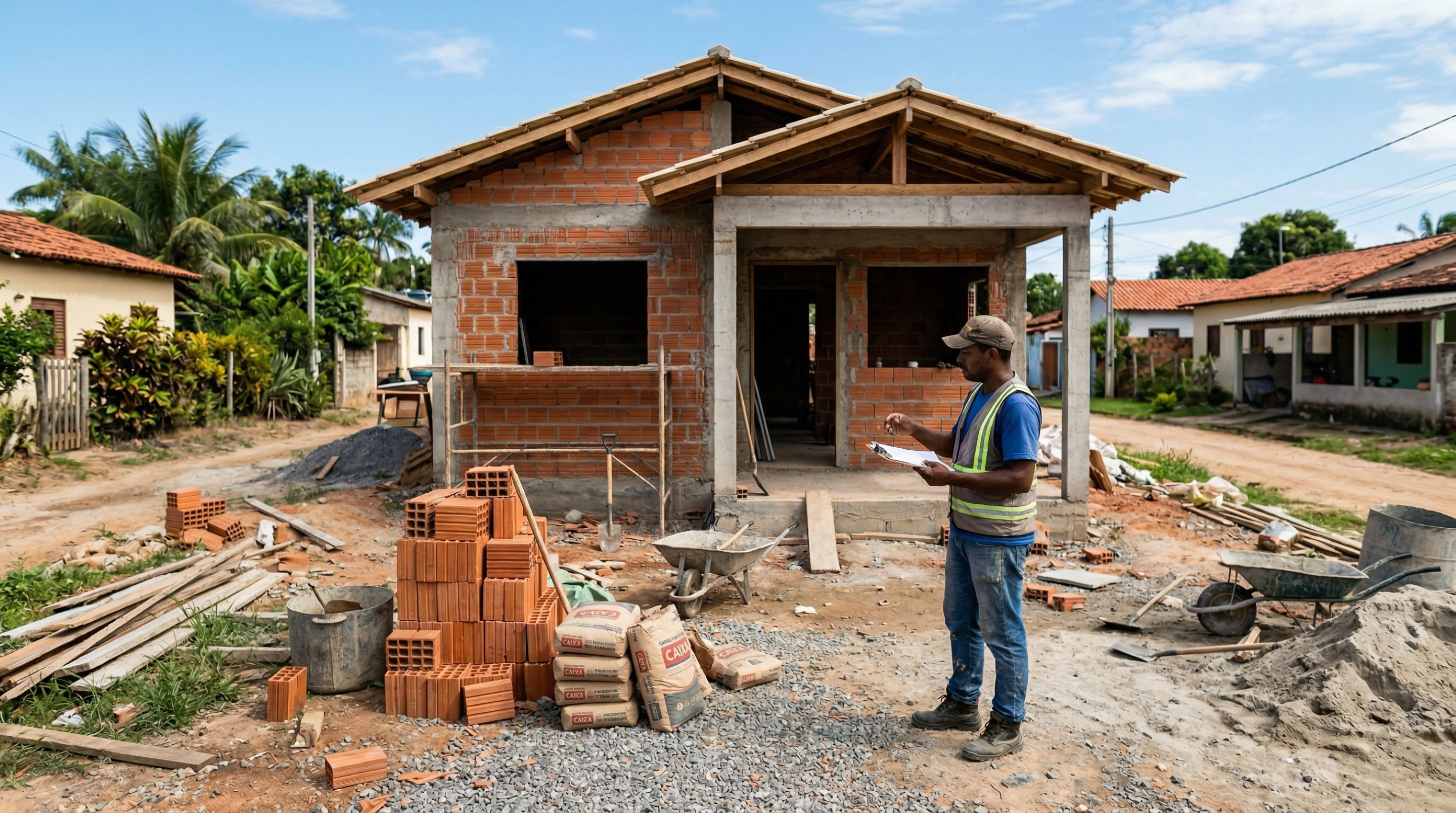 Quanto custa construir uma casa pequena com financiamento da Caixa hoje