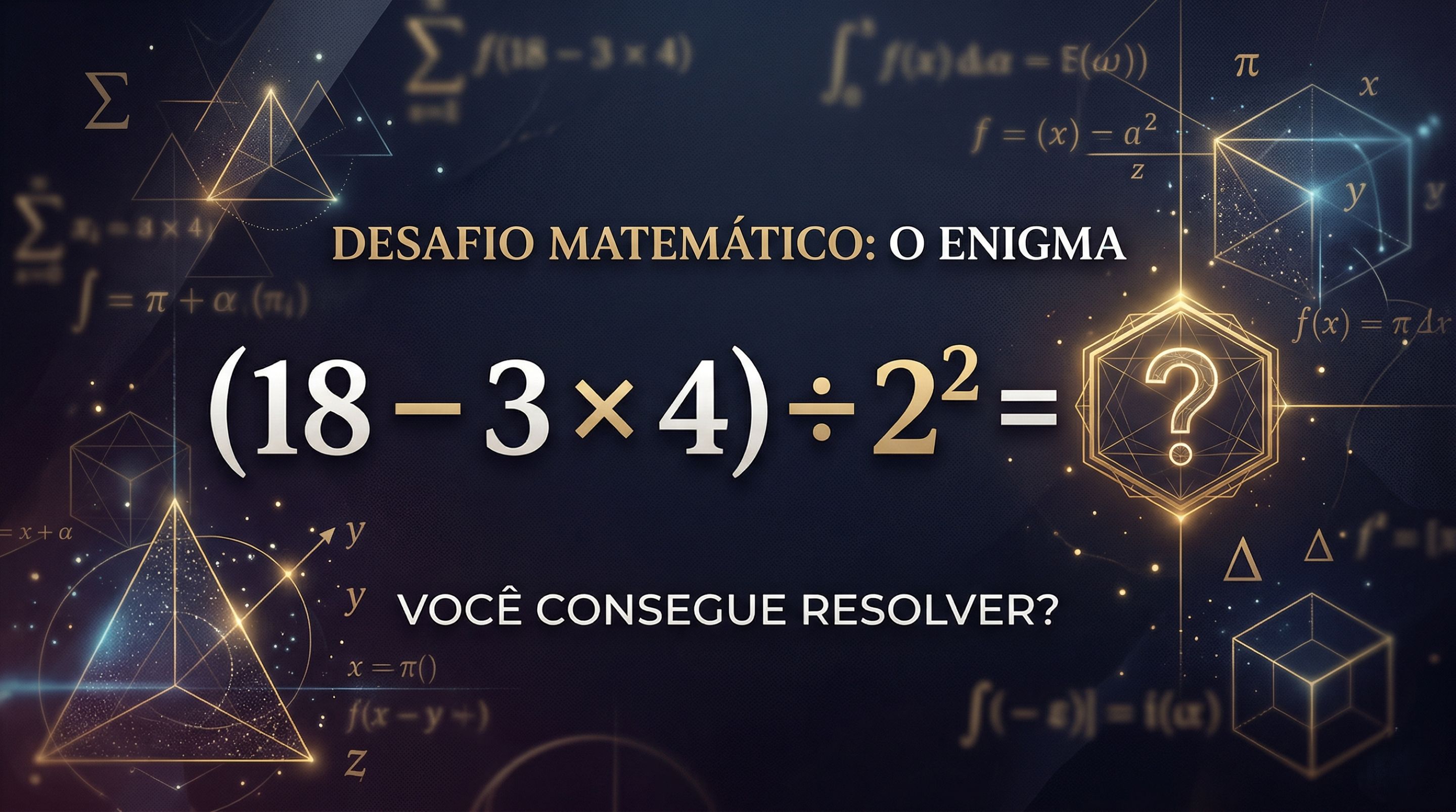Esse enigma matemático desafia muita gente e todas erram no mesmo ponto