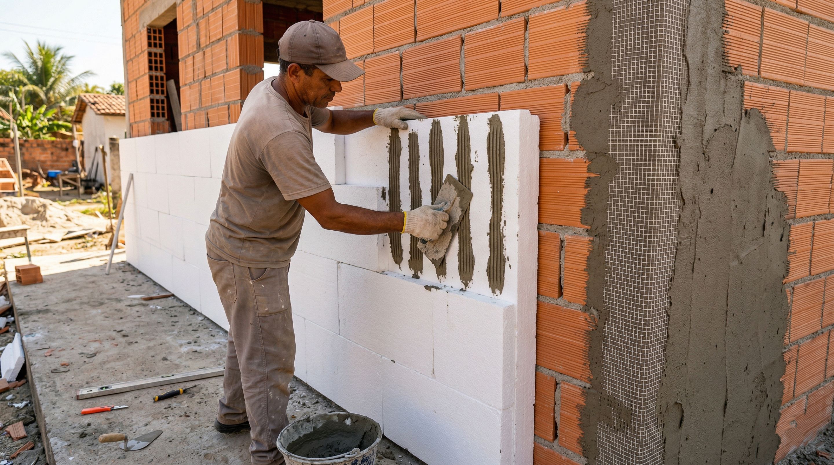 Pedreiro ensina técnica genial para a casa ter menos calor, menos frio e menos barulho