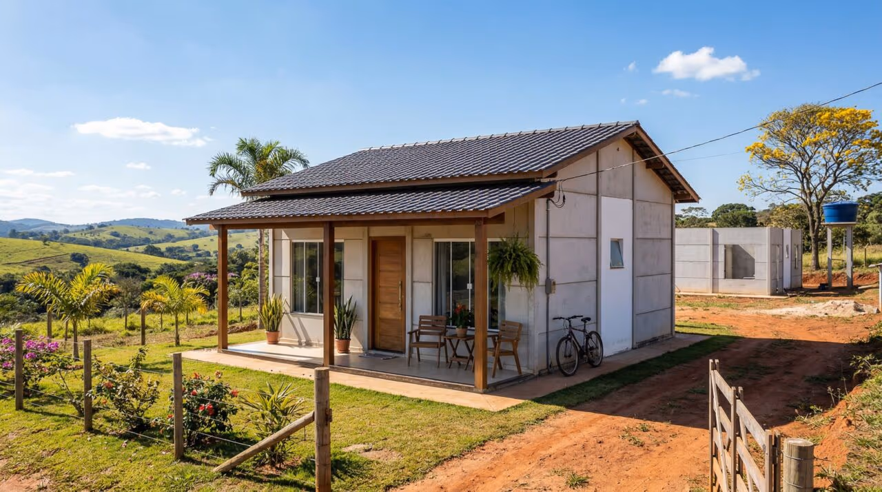 Essa casa pré-moldada custa menos que um iPhone e a técnica surpreende