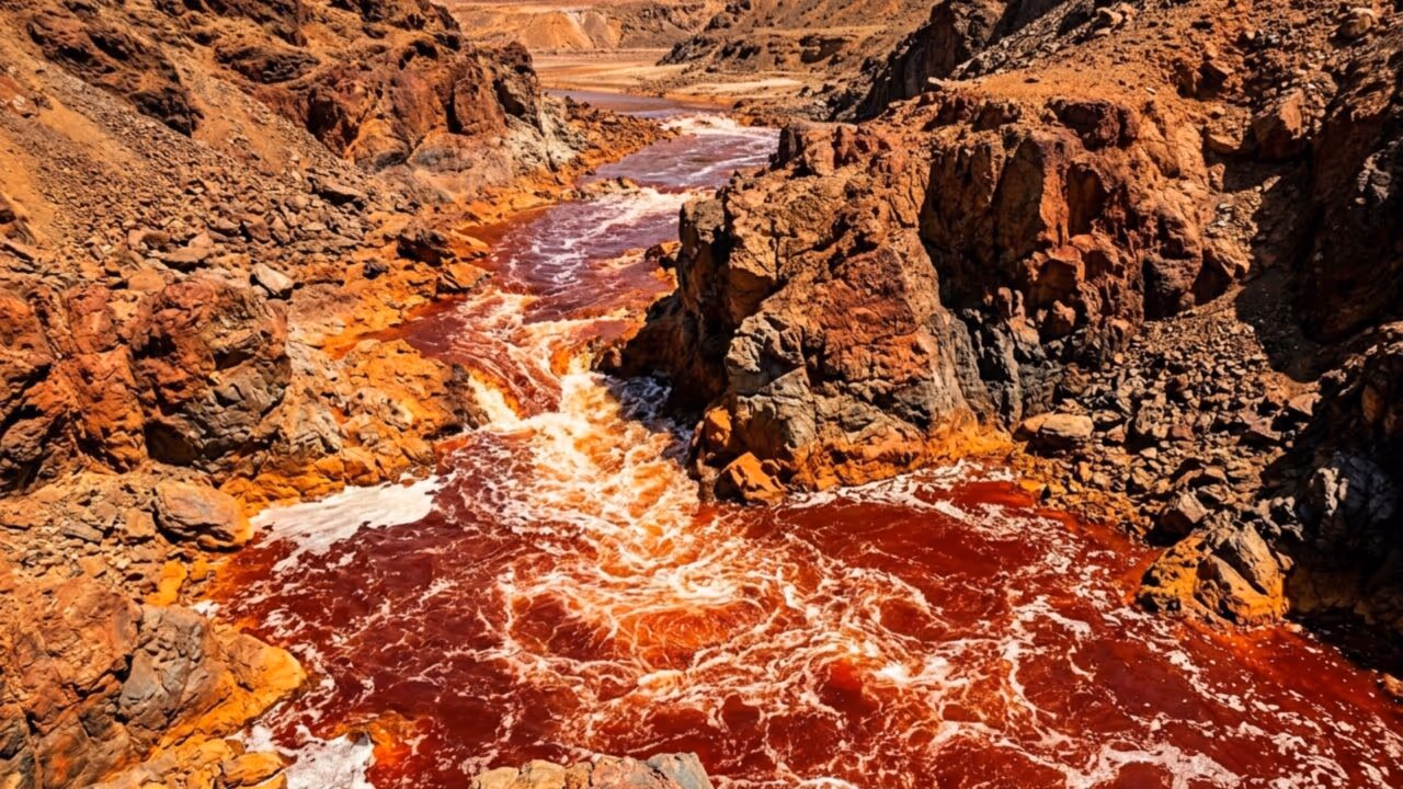 O rio mais ácido do mundo que pode dissolver tudo que entra nele e surpreende pela intensidade