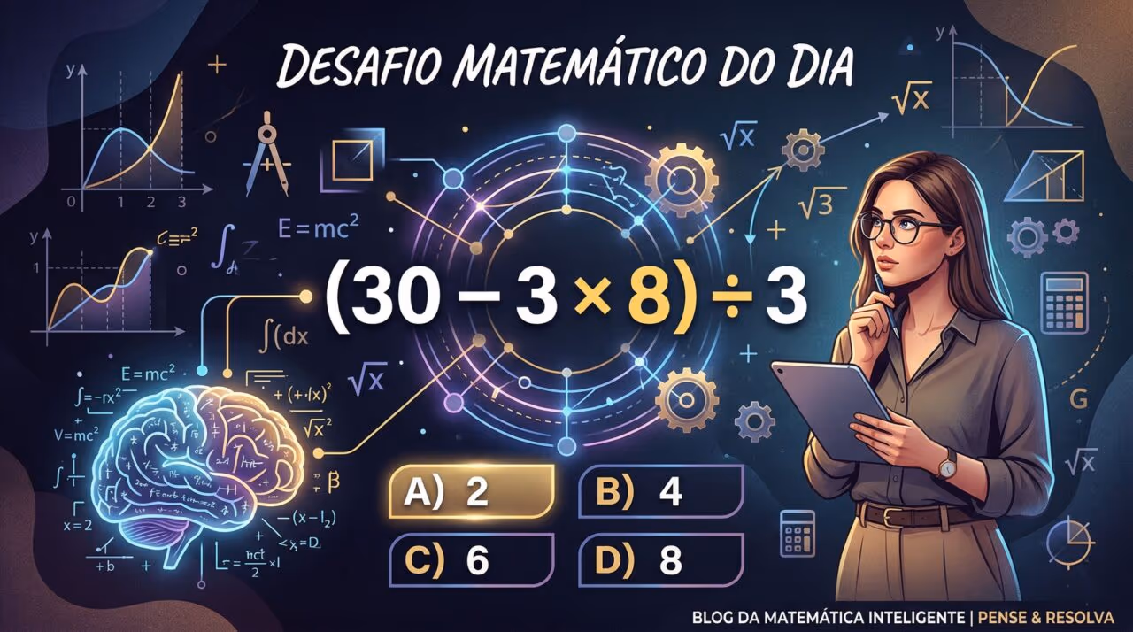 Mais de 90% das pessoas que tentam não conseguem resolver essa equação simples
