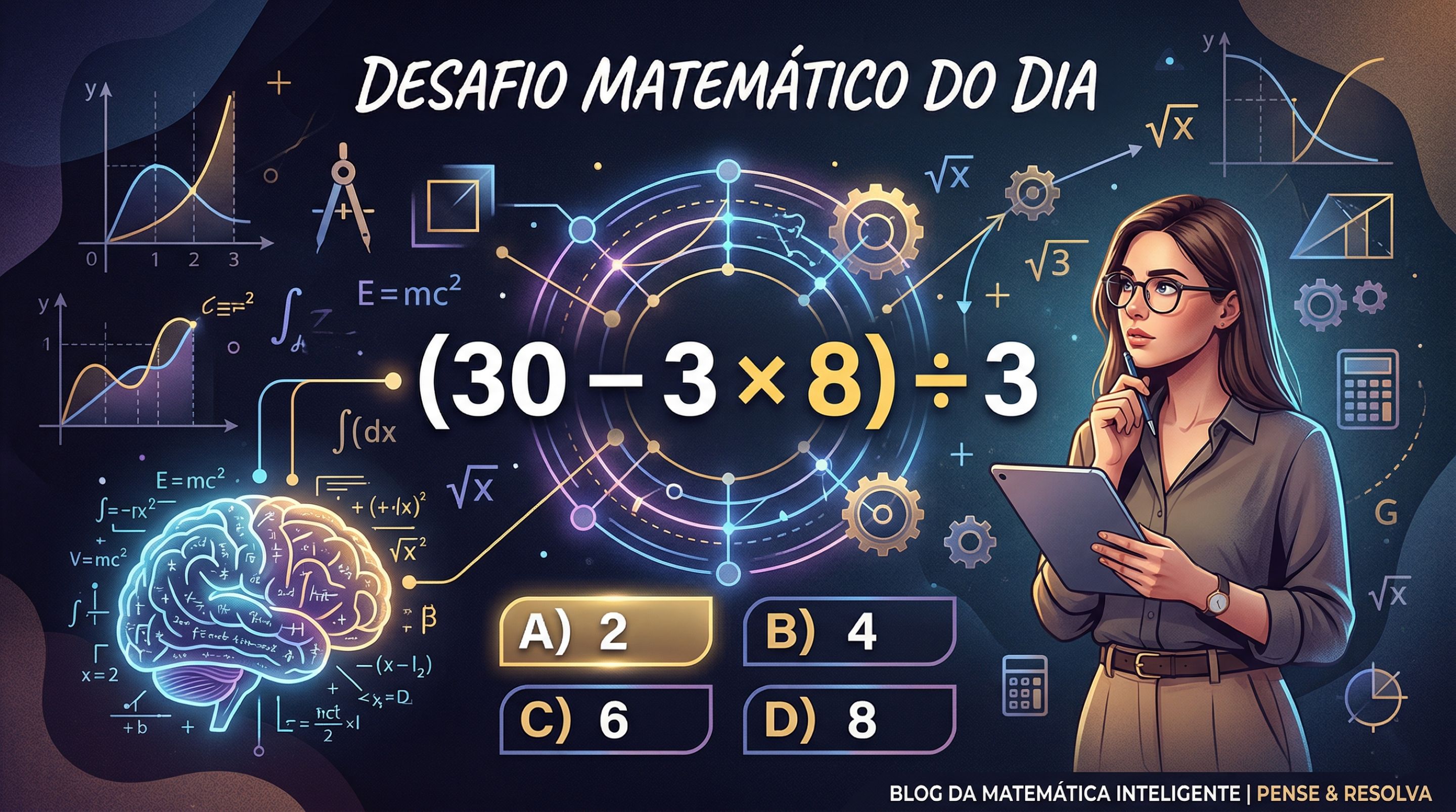 Mais de 90% das pessoas que tentam não conseguem resolver essa equação simples