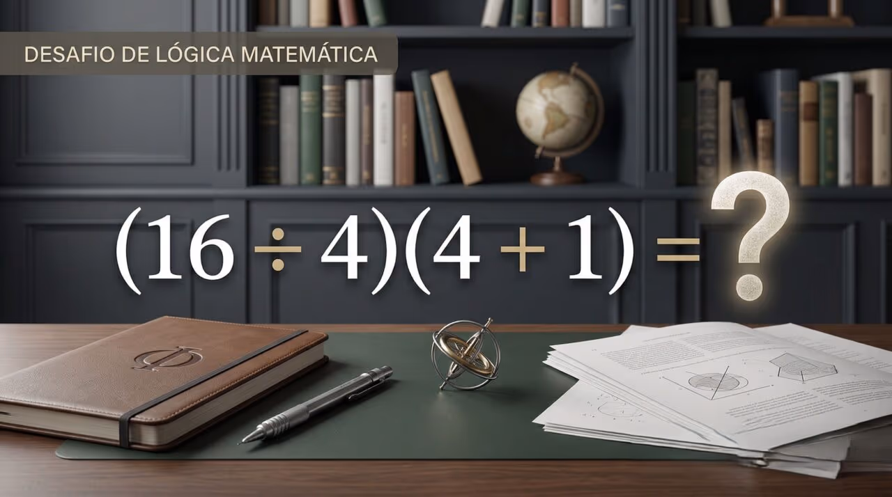 Essa equação com parênteses parece confusa no começo, mas mantém o cérebro ativo para o resto do dia