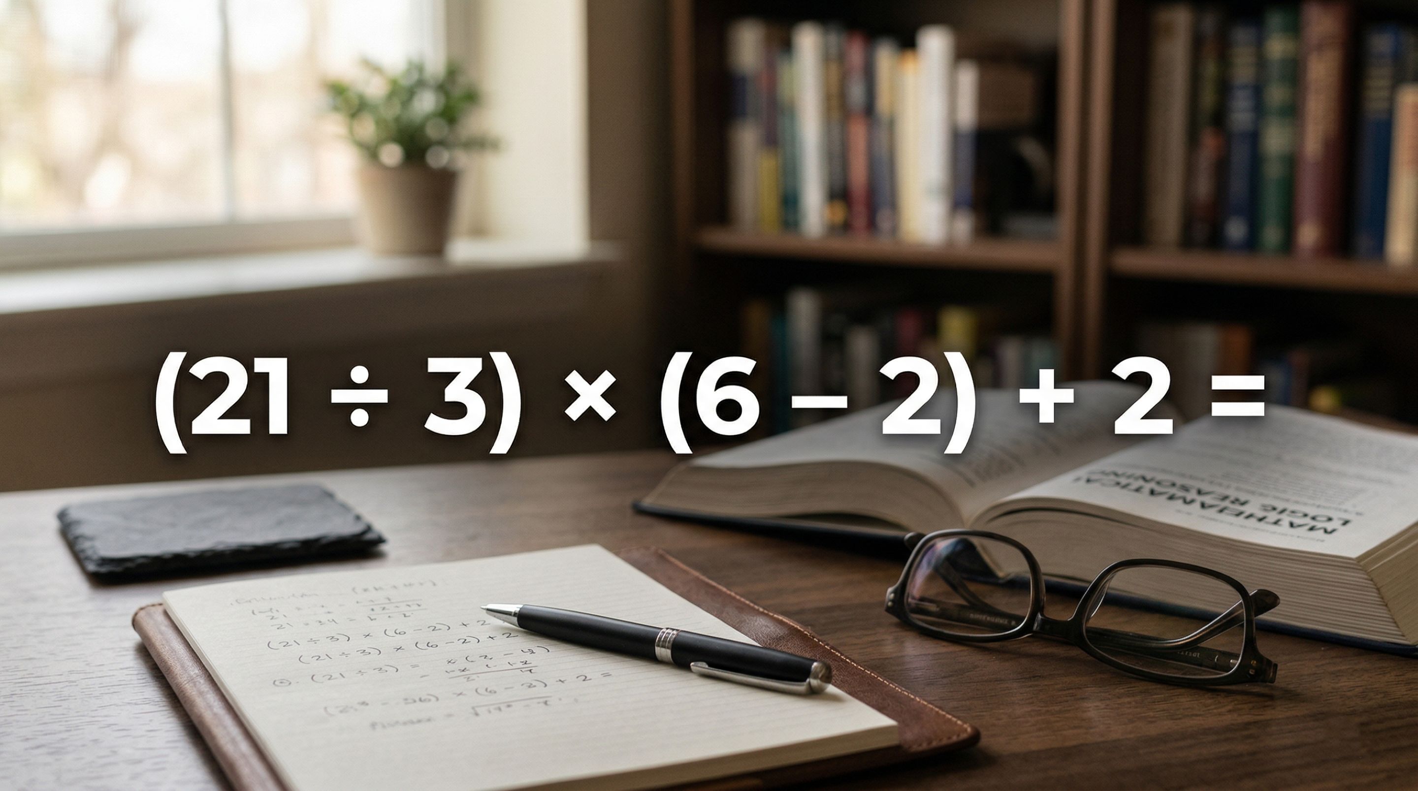 O que acontece quando você resolve essa equação fora da ordem correta e por que o resultado pode surpreender