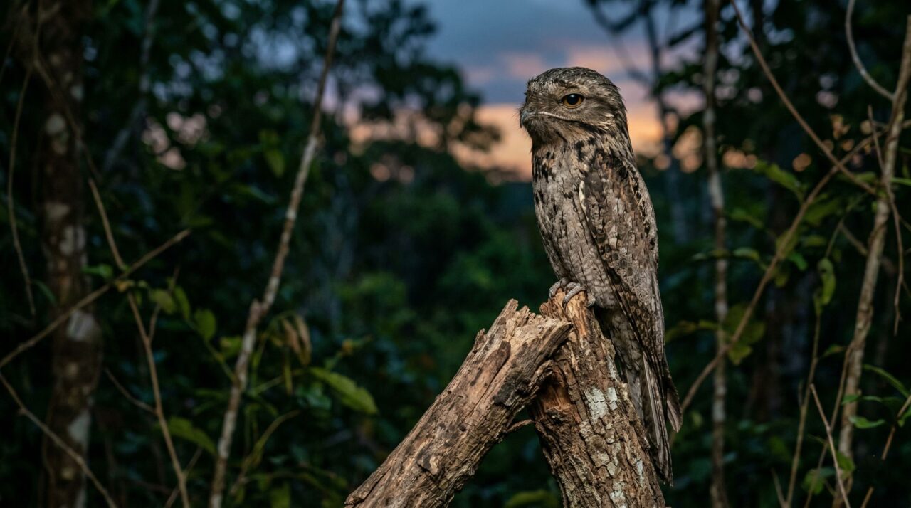 Mãe-da-lua: a ave fantasma com uma camuflagem tão perfeita que parece ser parte da árvore