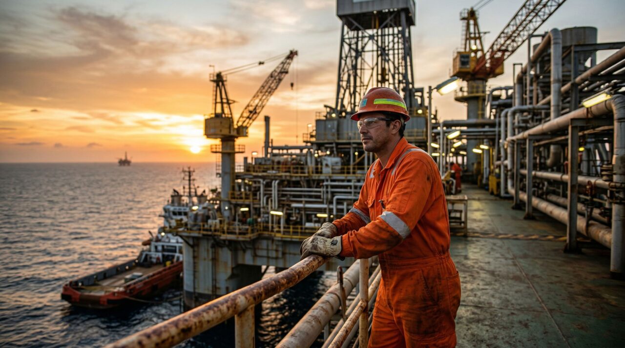 Profissões offshore seguem em alta no Brasil com escala de 14 dias, renda forte e entrada possível com curso técnico