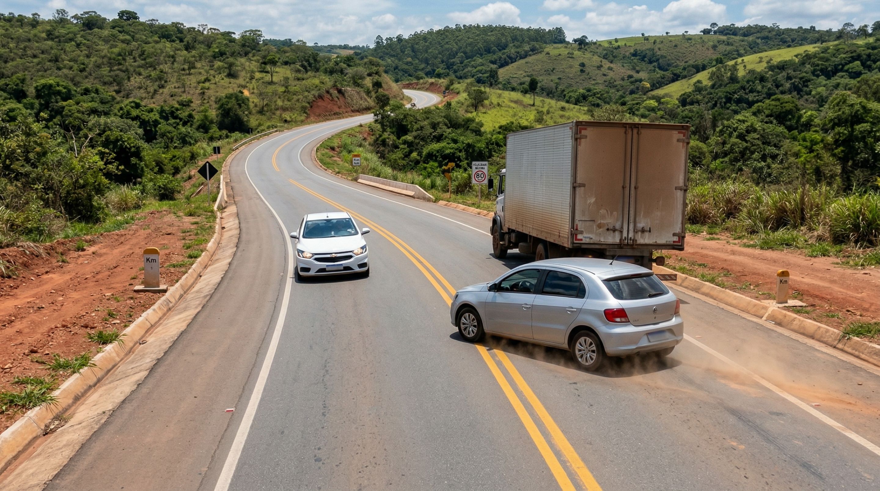 Motoristas que realizam ultrapassagem em faixa contínua precisam conhecer o art. 203 do CTB