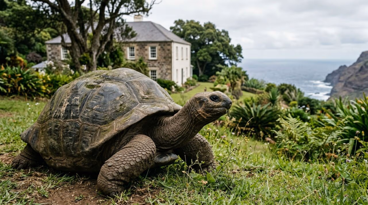 Jonathan, o animal terrestre eleito o mais velho do mundo com 193 anos de idade