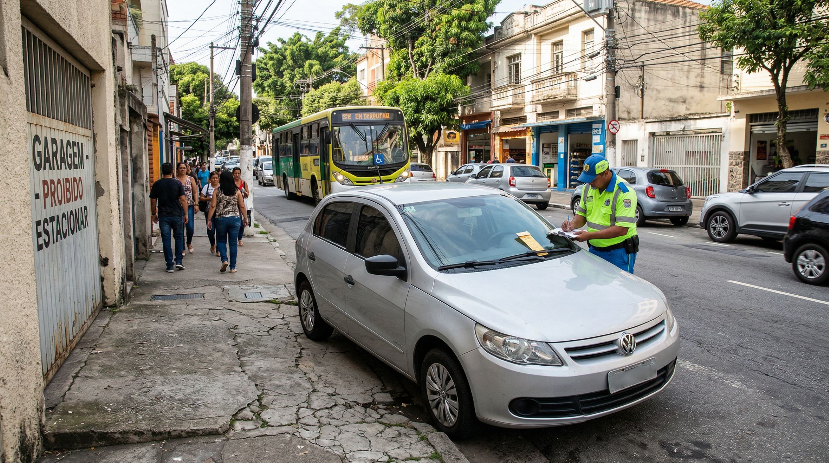 Motoristas que insistem em estacionar em local proibido precisam conhecer o art. 181 do CTB