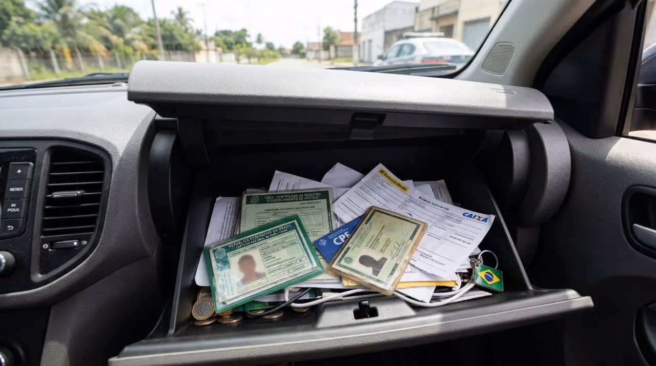 Não guarde documentos no porta-luvas do carro: o que fazer no lugar