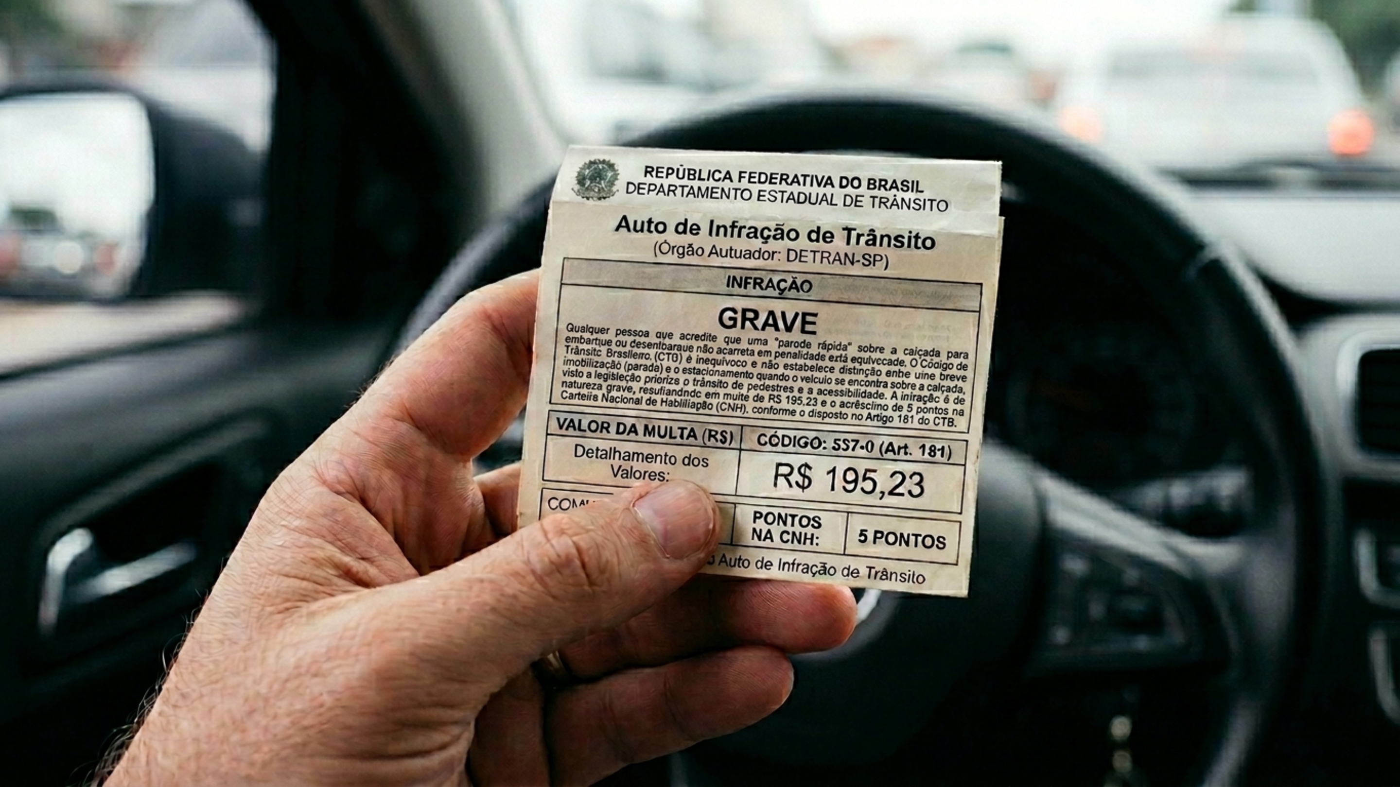Motoristas que encostam o carro na calçada para desembarcar precisam conhecer o art. 181 do CTB