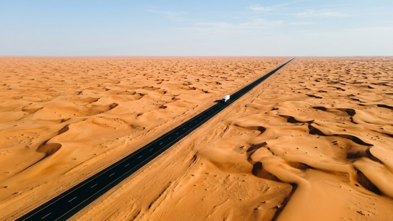 2 horas sem mexer o volante: o que acontece com seu cérebro na estrada de 240 km que não tem uma curva sequer