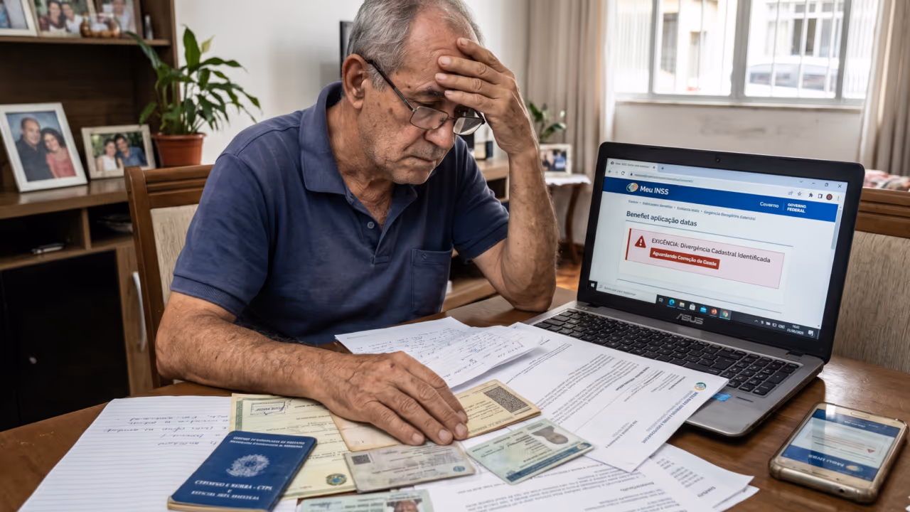 O erro no cadastro que pode atrasar aposentadoria, pensão e outros benefícios do INSS