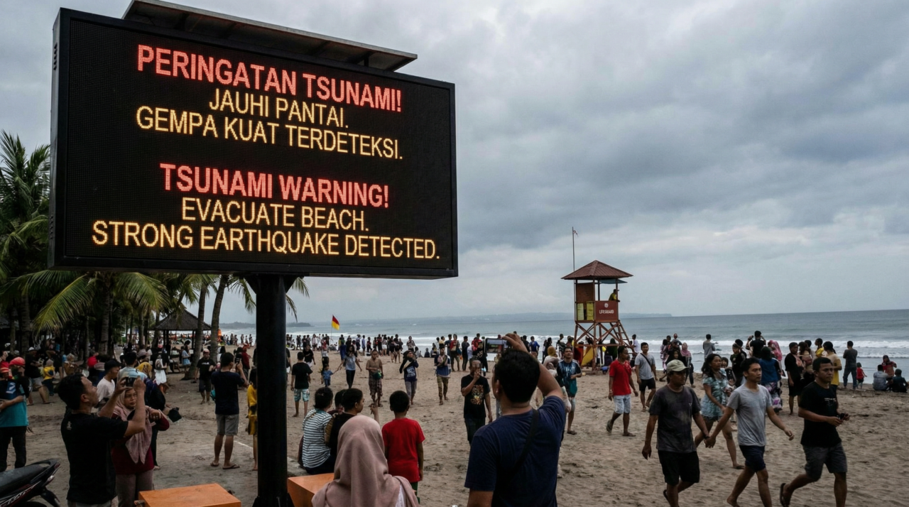 Indonésia emite alerta de tsunami após forte terremoto; pelo menos 1 morte foi confirmada