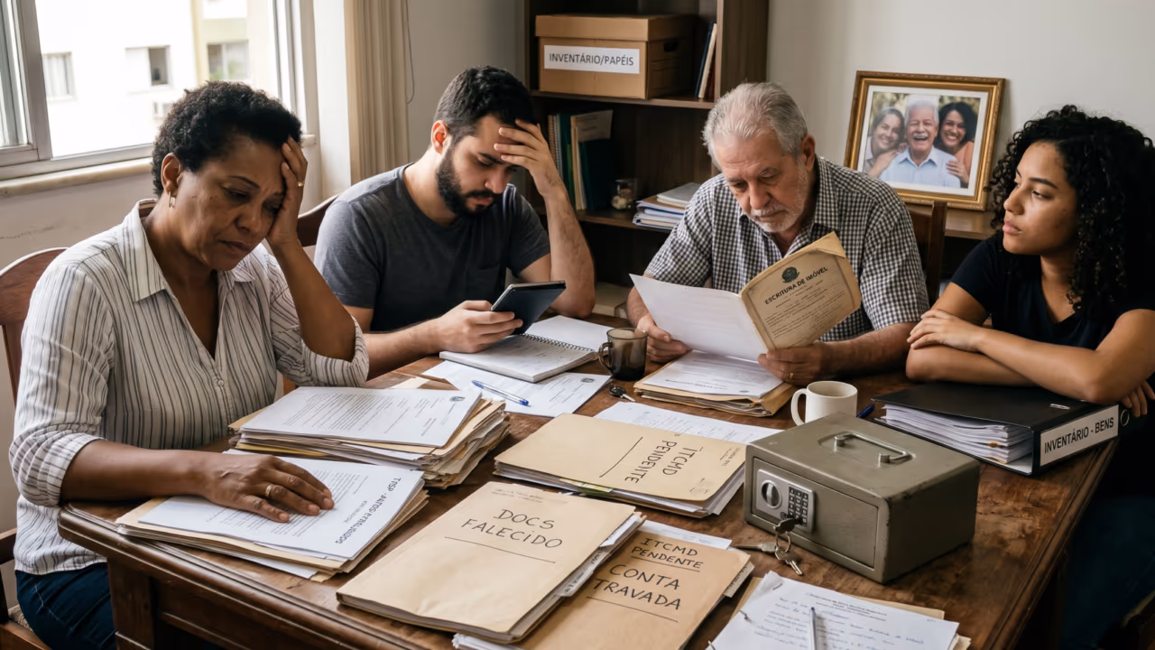 Muita gente acha que é só burocracia, mas o inventário parado quase sempre esconde um entrave bem específico