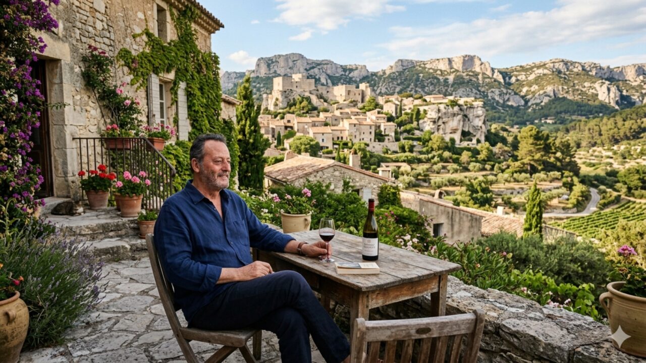 Jean Reno vive seis meses por ano em uma vila de 265 habitantes no coração dos Alpilles franceses