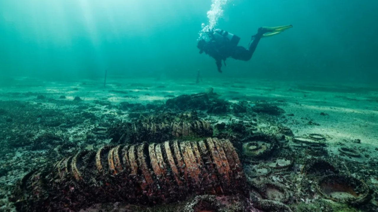 Carga de navio romano encontrada em lago revela rota comercial antiga e surpreende arqueólogos