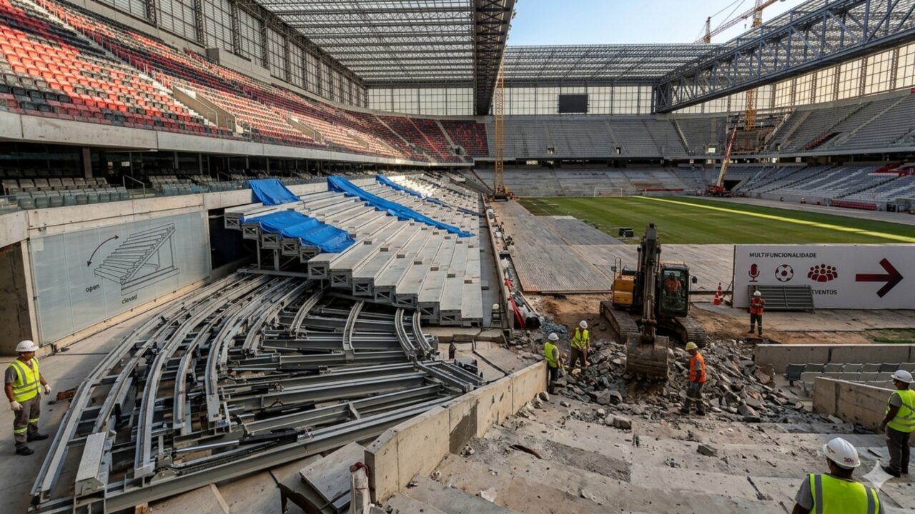 Mais um time da Série A começo processo de demolição em estádio e terá estrutura inédita no Brasil