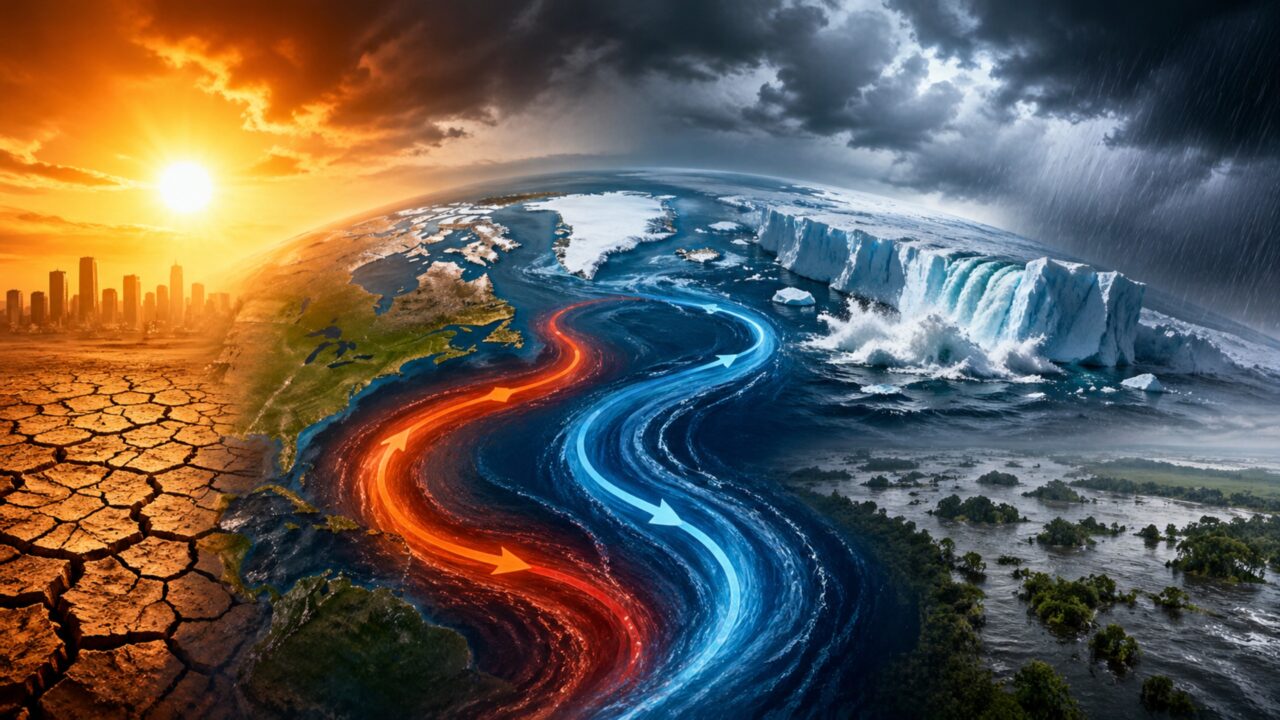 Mudanças climáticas aceleram crise na AMOC e ameaçam equilíbrio do clima global