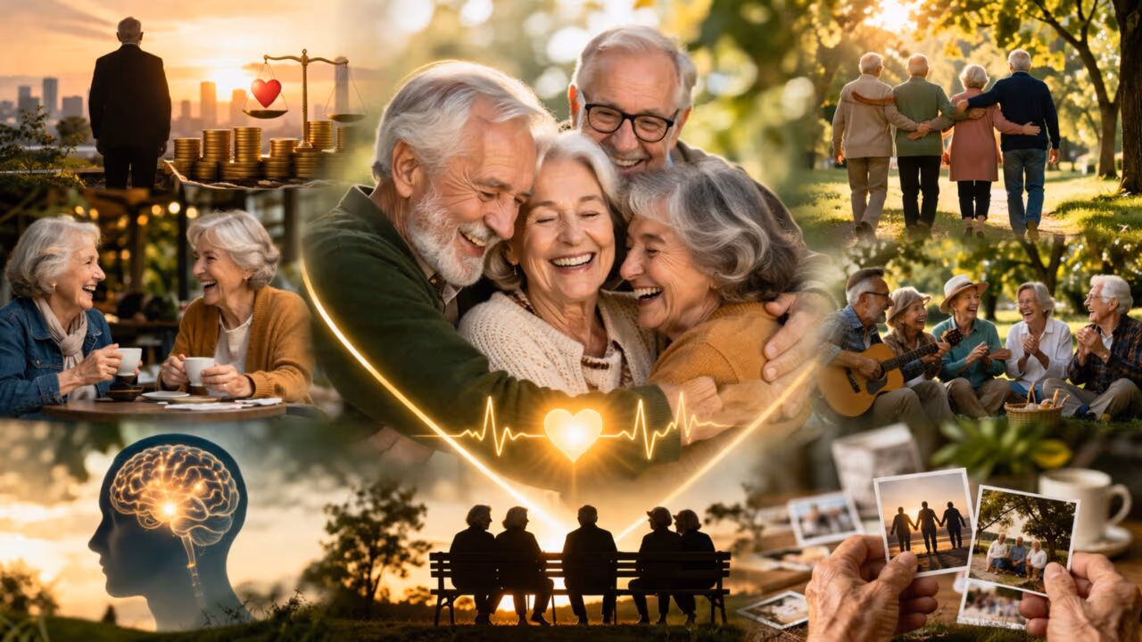 Nem dinheiro nem sucesso, o que protege de verdade a saúde dos idosos é sentir-se amado