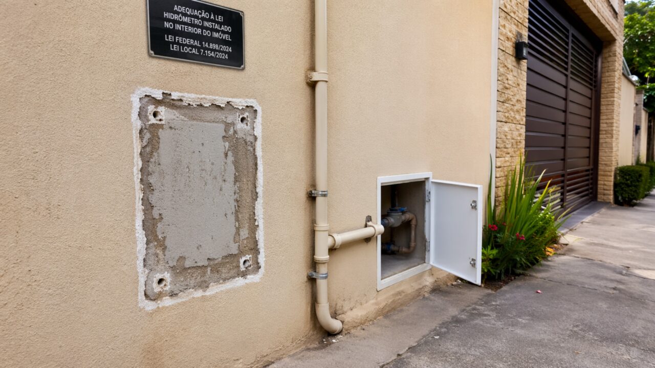 Nova lei determina que hidrômetro deve ficar dentro das casas; multa por descumprimento pode chegar a R$ 20 mil
