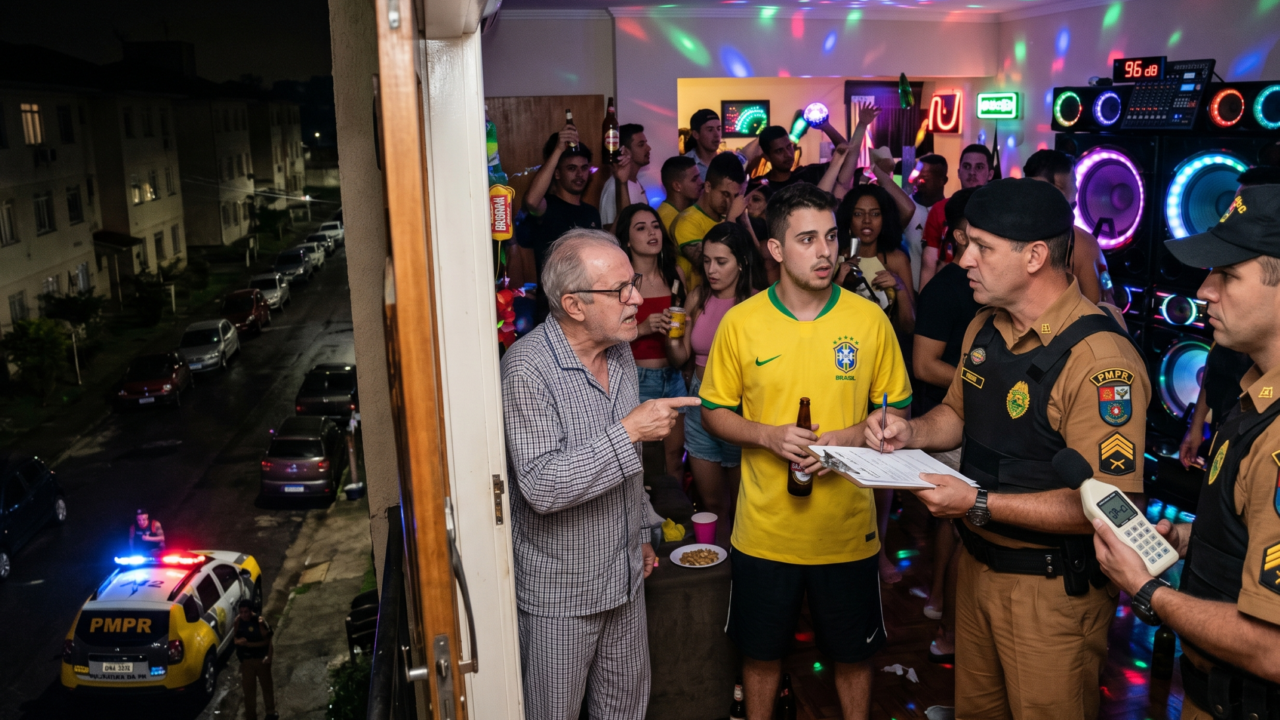 Muita gente acha que barulho só dá problema depois das 22h, mas a lei pode punir bem antes disso